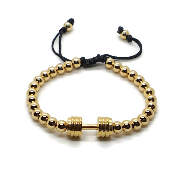 PULSERA MANCUERNA GYM GOLD 18K
