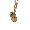 MINI MANCUERNA GYM CON DISCOS - ORO 18K